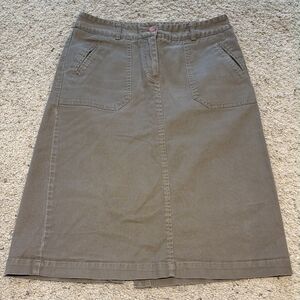Christopher & Banks Cotton Twill Cargo Utilitarian-inspired Skirt - Size 6